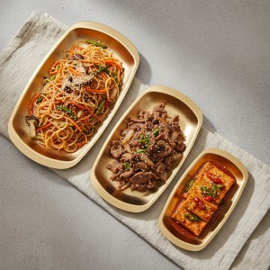 리빙아트 티타늄 다용도 사각접시 3사이즈