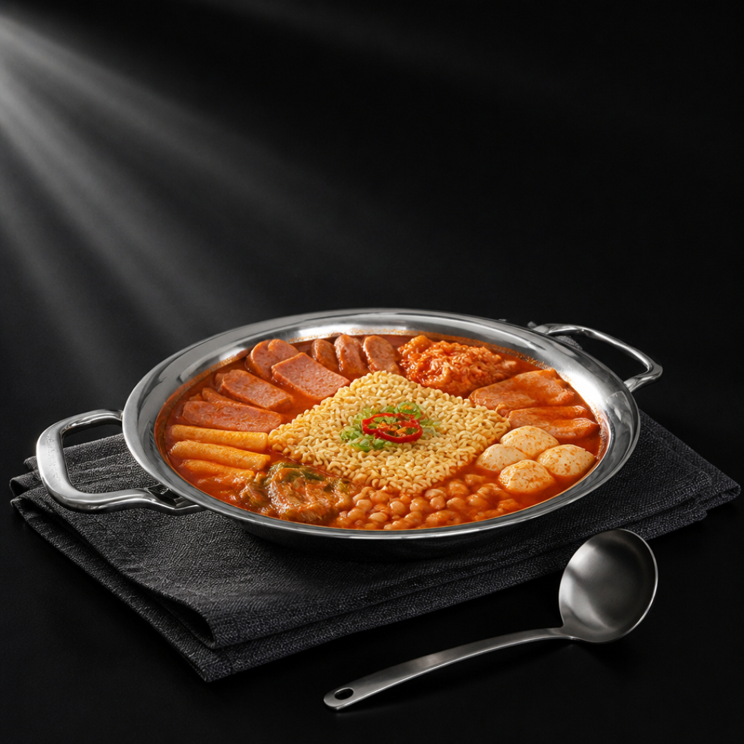 리빙아트 IH 스텐 전골판 (손잡이 O ) 9SIZE